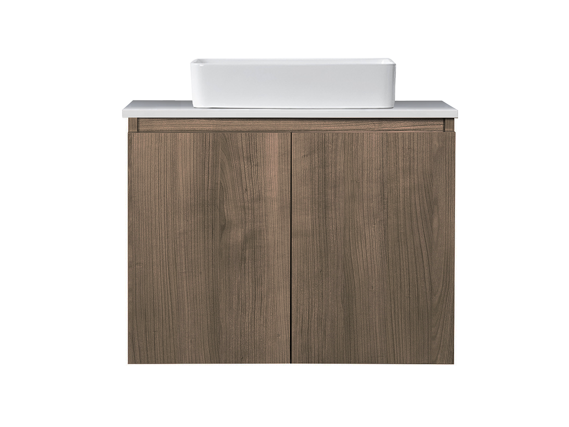 MUEBLE STRETTO VANITORIO SOBRE CUBIERTA RECTANGULAR COMPLETO 80 X 46 CM ERMES MDF 1