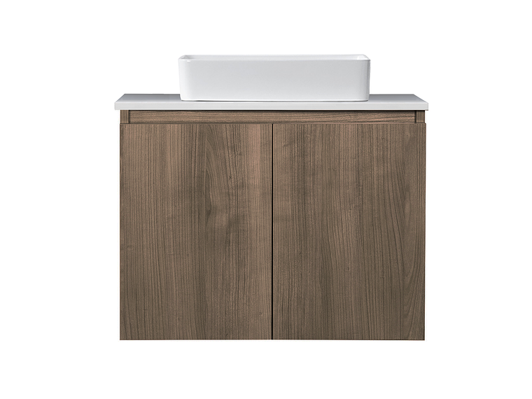 MUEBLE STRETTO VANITORIO SOBRE CUBIERTA RECTANGULAR COMPLETO 80 X 46 CM ERMES MDF 1