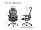 SILLA DE OFICINA ERGONÓMICA CON REPOSAPIERNAS Y RECLINABLE - Miniatura 3