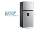 REFRIGERADOR MIDEA TOP FREEZER NO FROST 407 L TMF MDRT580MTE50 - Miniatura 3