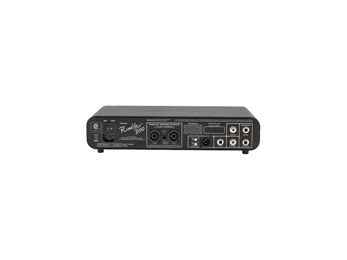 CABEZAL PARA BAJO ELÉCTRICO RUMBLE 800HD 800W - FENDER 3