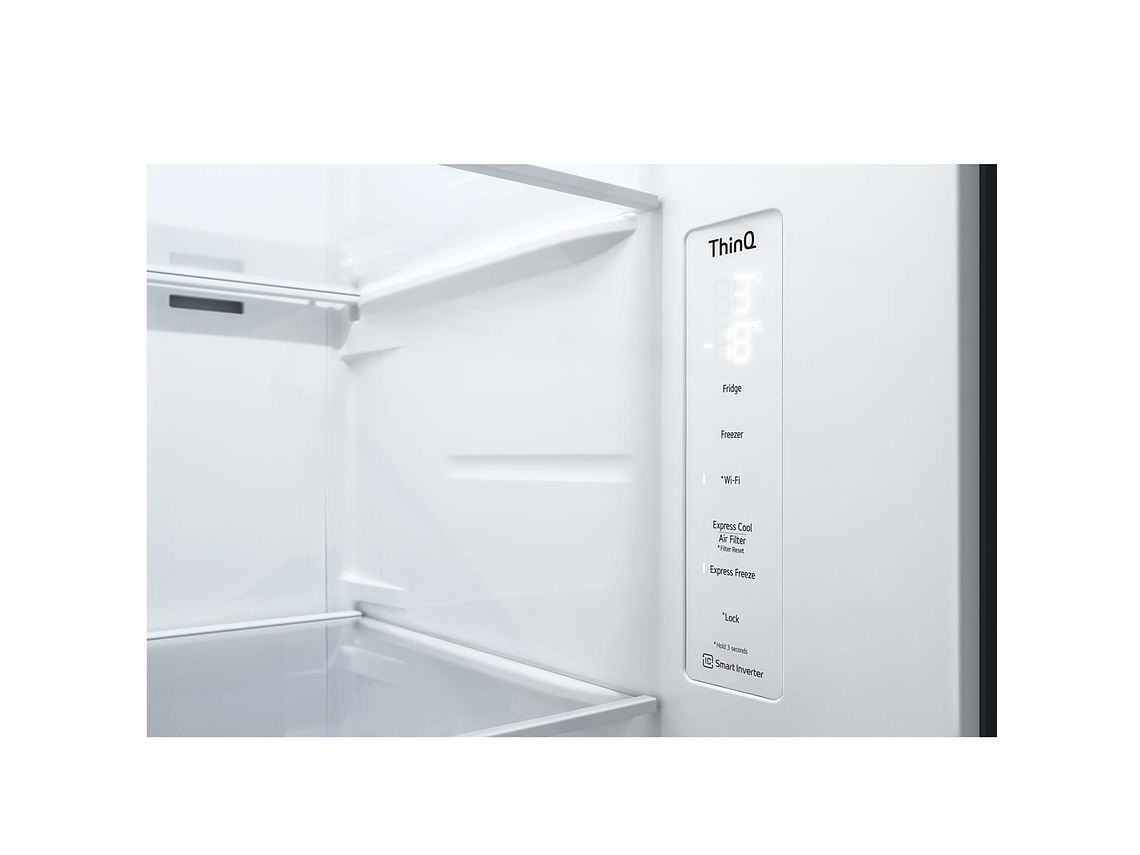 REFRIGERADOR SIDE BY SIDE LG 647 L NO FROST GS66BVM 11