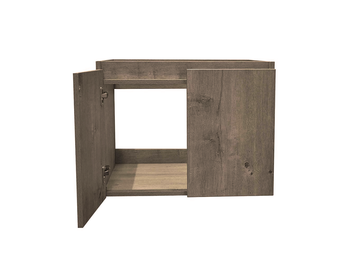 MUEBLE STRETTO VANITORIO SOBRE CUBIERTA RECTANGULAR COMPLETO 80 X 46 CM ERMES MDF 3