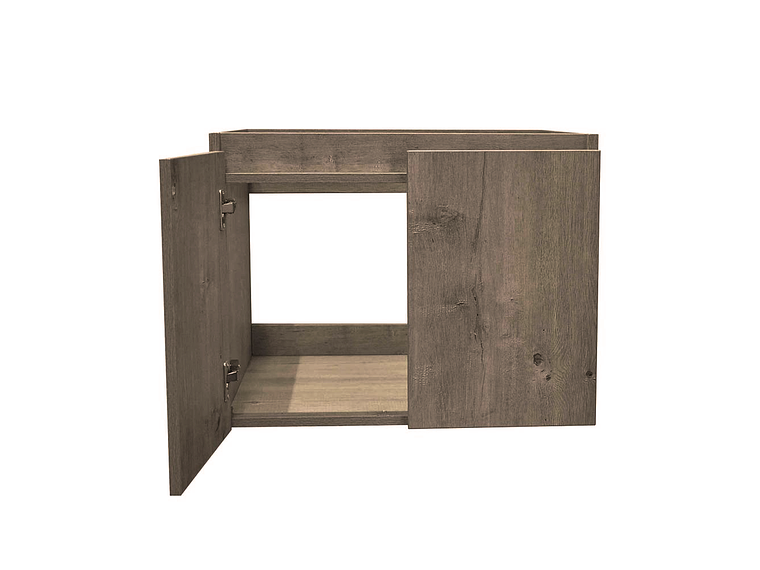 MUEBLE STRETTO VANITORIO SOBRE CUBIERTA RECTANGULAR COMPLETO 80 X 46 CM ERMES MDF 3