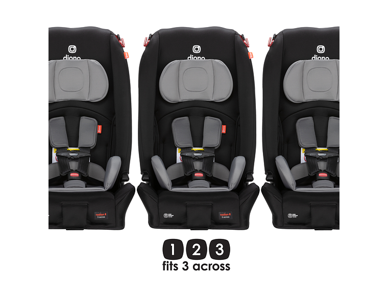 SILLA DE AUTO CONVERTIBLE DIONO RADIAN® 3R EDICIÓN LIMITADA (TORMENTA NEGRA) 6
