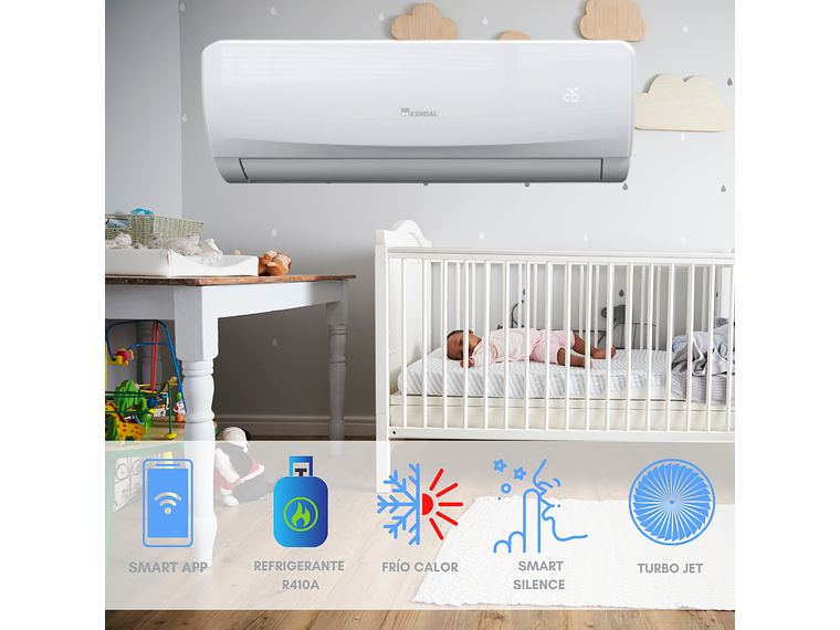 INCLUYE INSTALACIÓN EN RM SPLIT ON/OFF 24000BTU WIFI APP 2