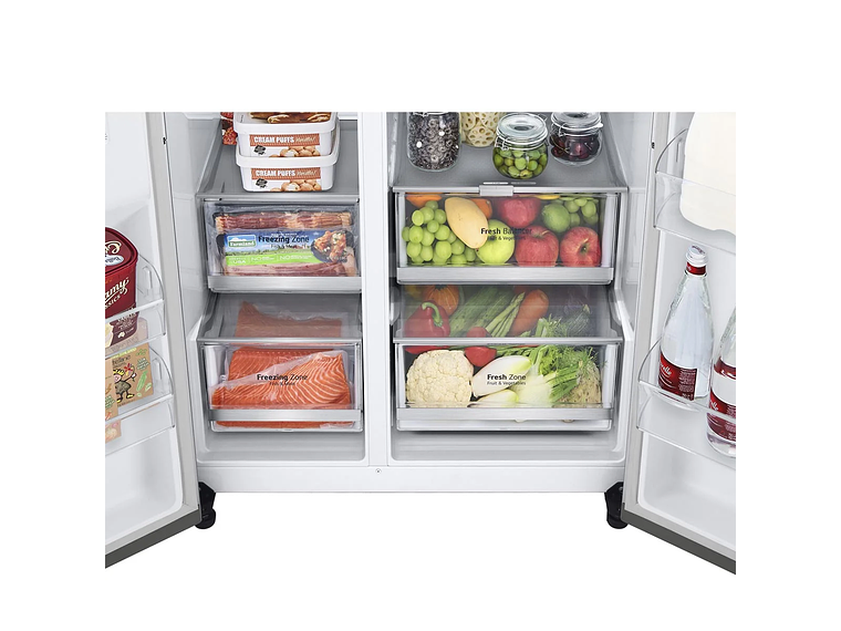 REFRIGERADOR SIDE BY SIDE LG 598 L NO FROST GS66SXNC 7