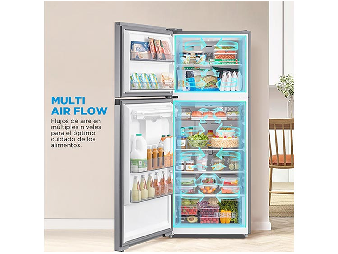 REFRIGERADOR MIDEA TOP FREEZER NO FROST 407 L TMF MDRT580MTE50 6
