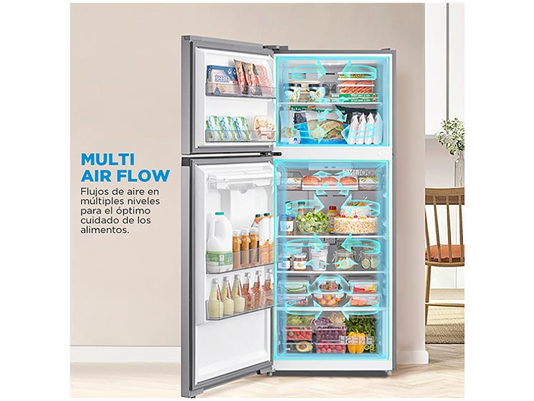 REFRIGERADOR MIDEA TOP FREEZER NO FROST 407 L TMF MDRT580MTE50 6