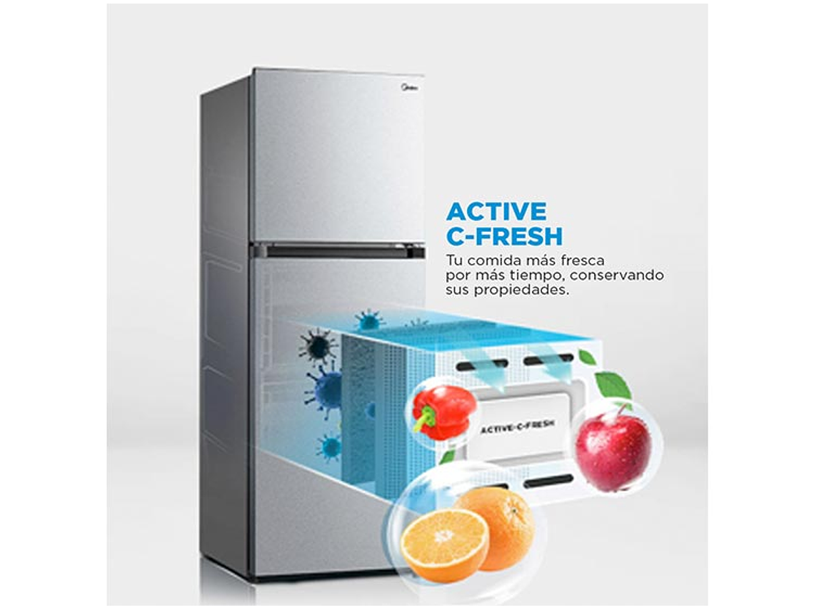 REFRIGERADOR MIDEA TOP FREEZER NO FROST 407 L TMF MDRT580MTE50 7
