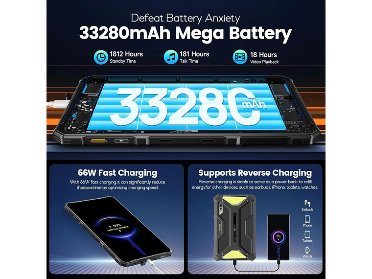 ULEFONE ARMOR PAD 3 PRO - TABLET 4G INDUSTRIAL IP68 MILITAR 5