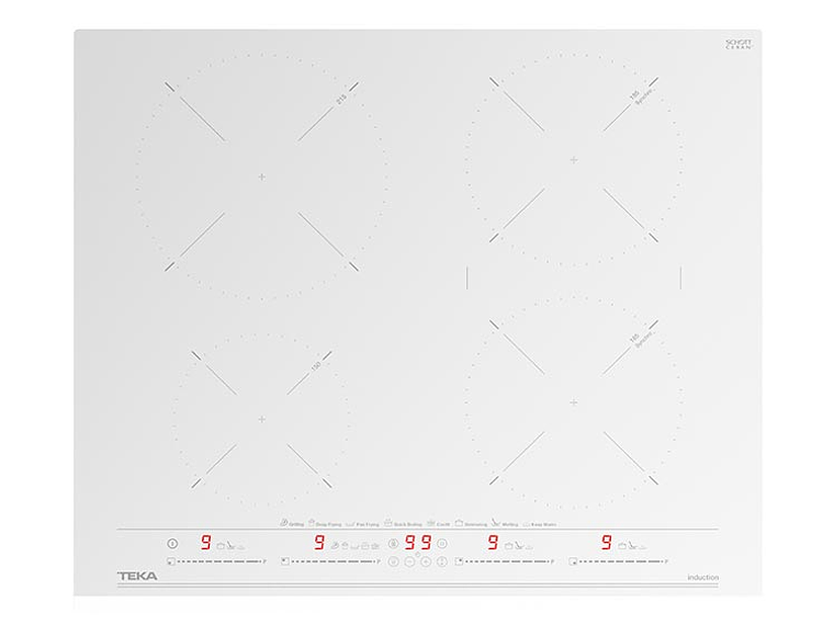 ENCIMERA ELÉCTRICA PLACAS DE INDUCCIÓN TEKA 4 PLATOS IZC 64630 WH MST 1