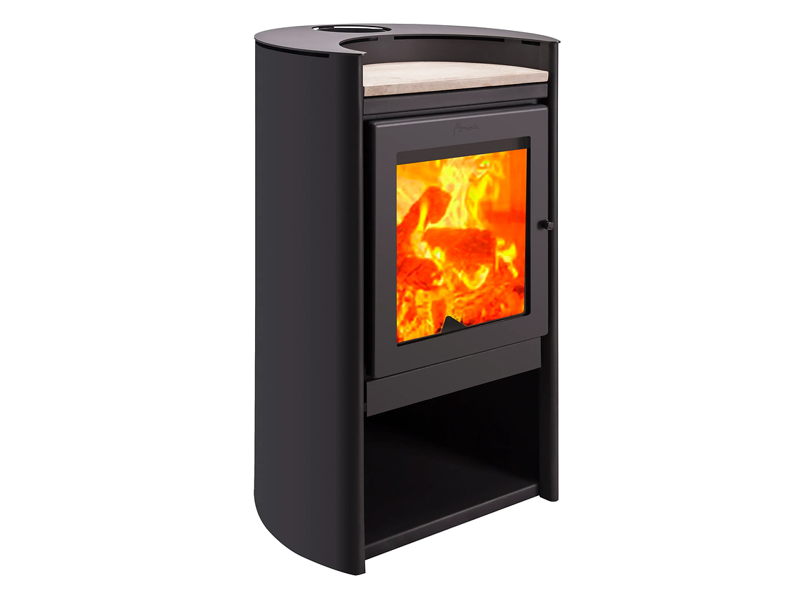 CALEFACTOR LEÑA AMESTI MODELO RONDO 490 1