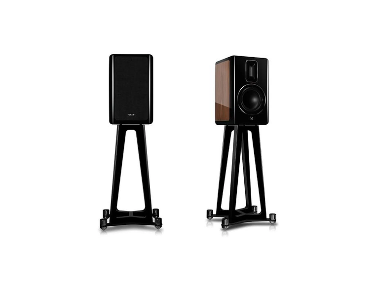 PARLANTE BOOKSHELF QUAD REVELA 1 CON PEDESTAL REVELA STAND 1