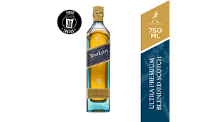 WHISKY JOHNNIE WALKER BOTELLA VIDRIO 750 CC BLUE LABEL 40°