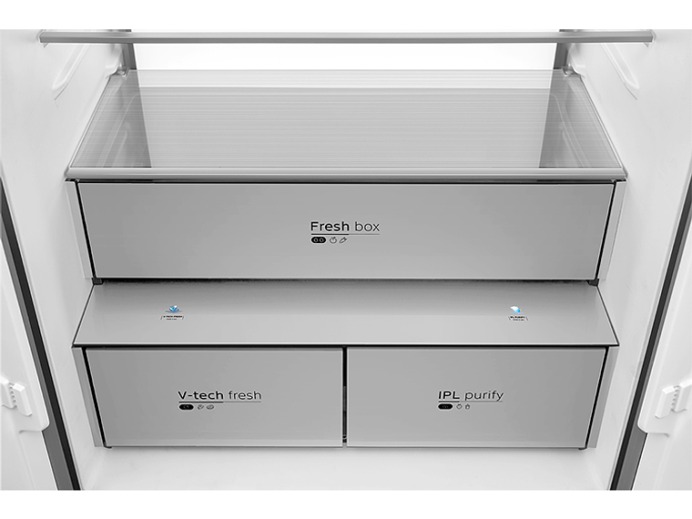 REFRIGERADOR MIDEA PERFECT FIT + V-TECH MULTI DOOR 474 LITROS MDRMD706BIE70 6