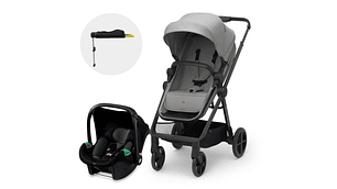 COCHE TRAVEL SYSTEM NEWLY 3EN1 GRIS + BASE ISOFIX