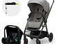 COCHE TRAVEL SYSTEM NEWLY 3EN1 GRIS + BASE ISOFIX - Miniatura 1