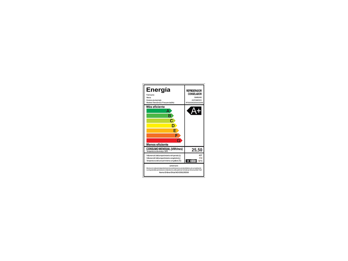SAMSUNG TOP MOUNT FREEZER 521LTS NO FROST 9