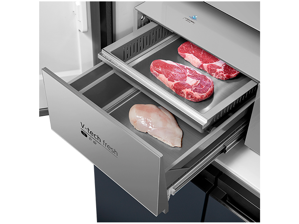 REFRIGERADOR MIDEA PERFECT FIT + V-TECH MULTI DOOR 474 LITROS MDRMD706BIE70 8