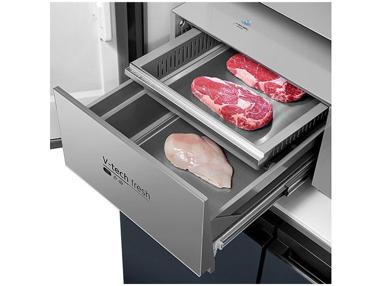 REFRIGERADOR MIDEA PERFECT FIT + V-TECH MULTI DOOR 474 LITROS MDRMD706BIE70 8