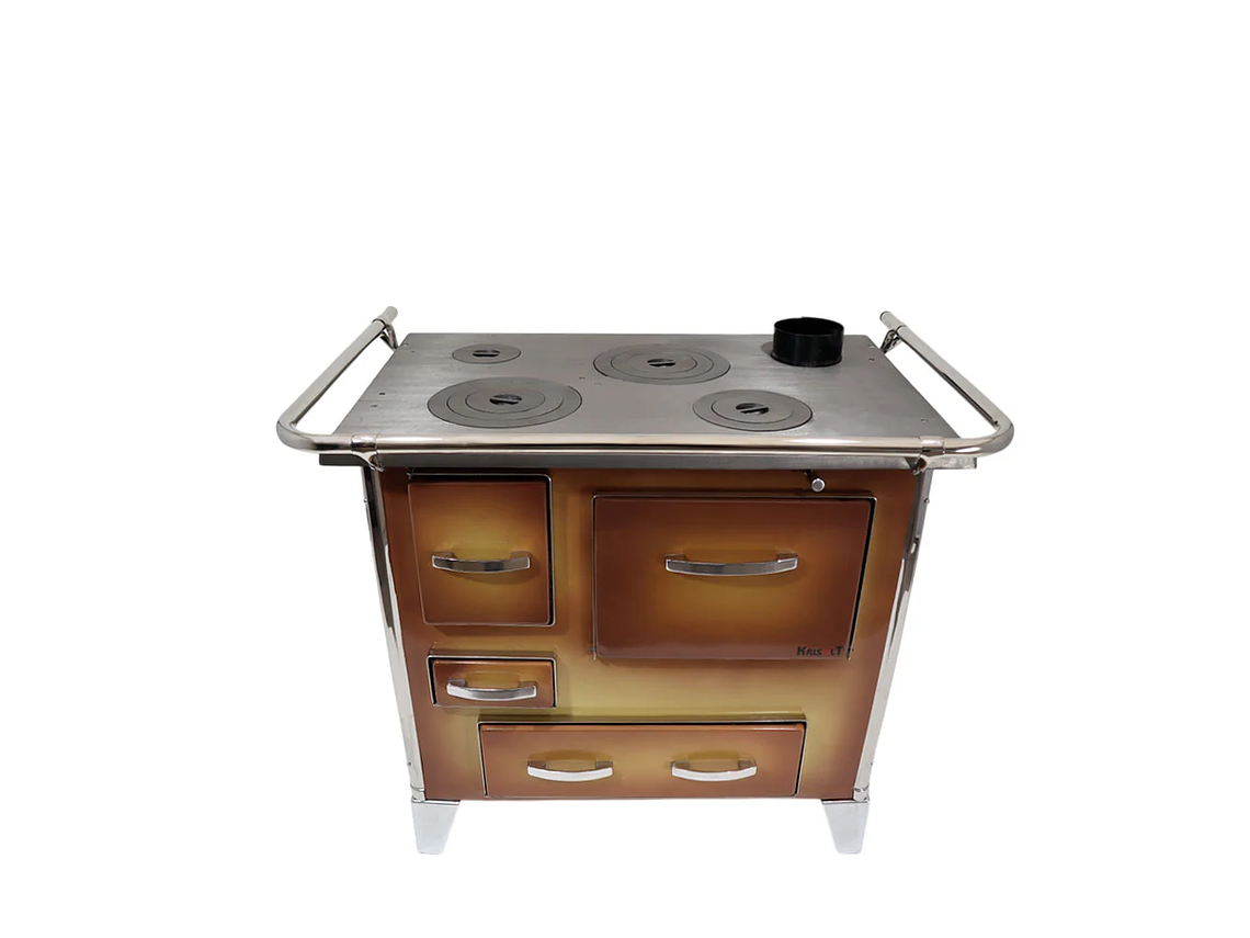 COCINA A LEÑA 4P MODELO MUEBLE 92×62 COLOR DIFUMADO + KIT INSTALACION 3