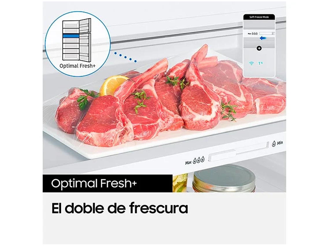 REFRIGERADOR SAMSUNG TOP MOUNT FREEZER NO FROST 298 L RT31CG5540S9ZS WATER DISPENSER 6