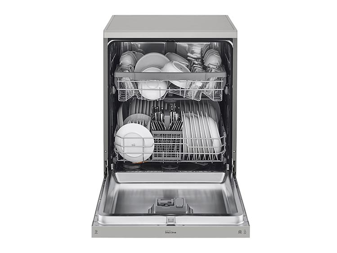 LAVAVAJILLAS LG 14 PLATOS SILVER DF222FP.APZECL 8
