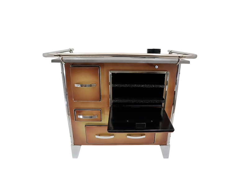 COCINA A LEÑA 4P MODELO MUEBLE 92×62 COLOR DIFUMADO + KIT INSTALACION 7