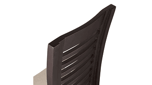 SILLAS ARTHOME LUCIANA MADERA CHOCOLATE PACK 10 TAPIZ BEIGE JASPEADO