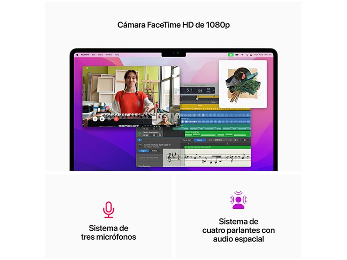 MACBOOK AIR M2 (CPU 8NUC Y GPU 10NUC) 8 GB RAM 512 GB SSD 13.6