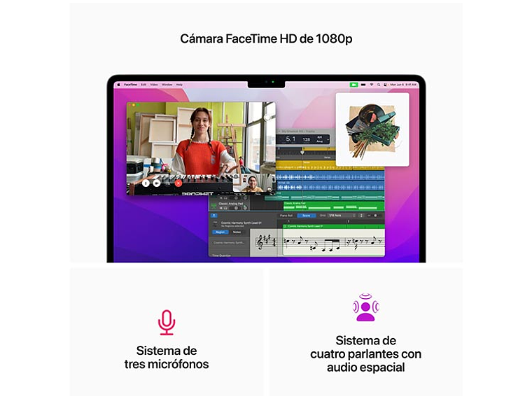 MACBOOK AIR M2 (CPU 8NUC Y GPU 10NUC) 8 GB RAM 512 GB SSD 13.6