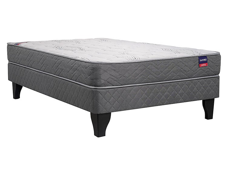 CAMA BOX CELTA COMPRIMIDO IBERICO DANUBIO 1 PLAZA 1