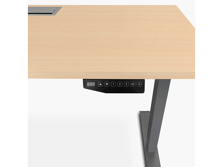 ESCRITORIO FORM OFFICE COSMO ELÉCTRICO CON PASACABLES 120X60 METAL 4