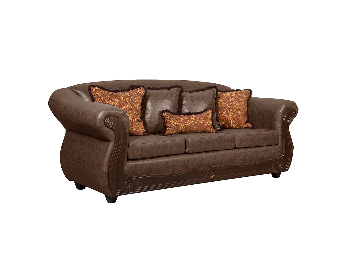 JUEGO DE LIVING 3 2 1 1 ESTAMBUL CHOCOLATE 2