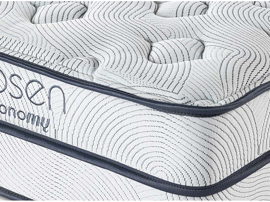 JUEGO DE DORMITORIO ROSEN CAMA EUROPEA AUTONOMY SKY KING AZUL + SET ISSEY GRIS 6