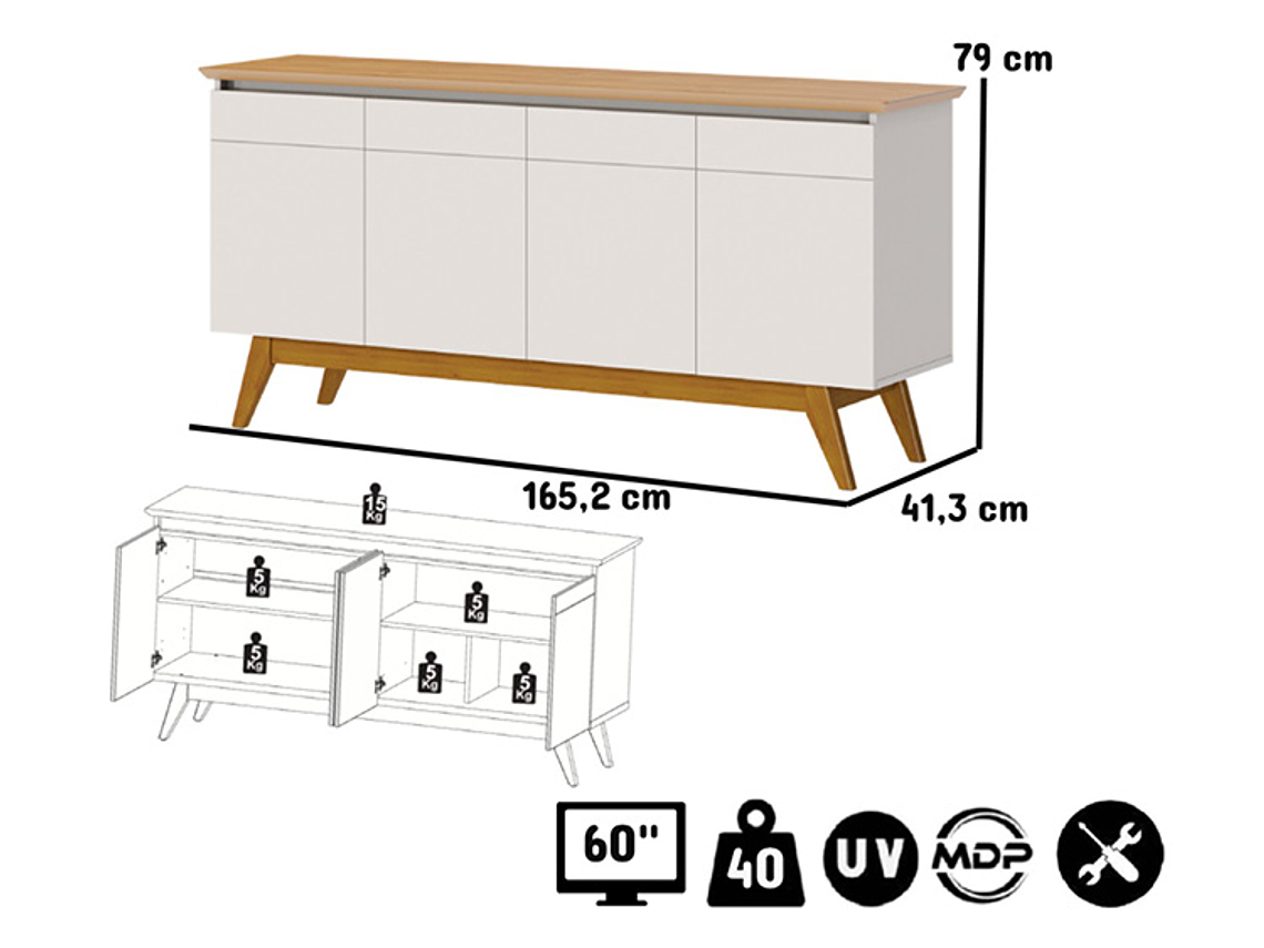 BUFFET BE DESIGN CLASSIC 4P 5