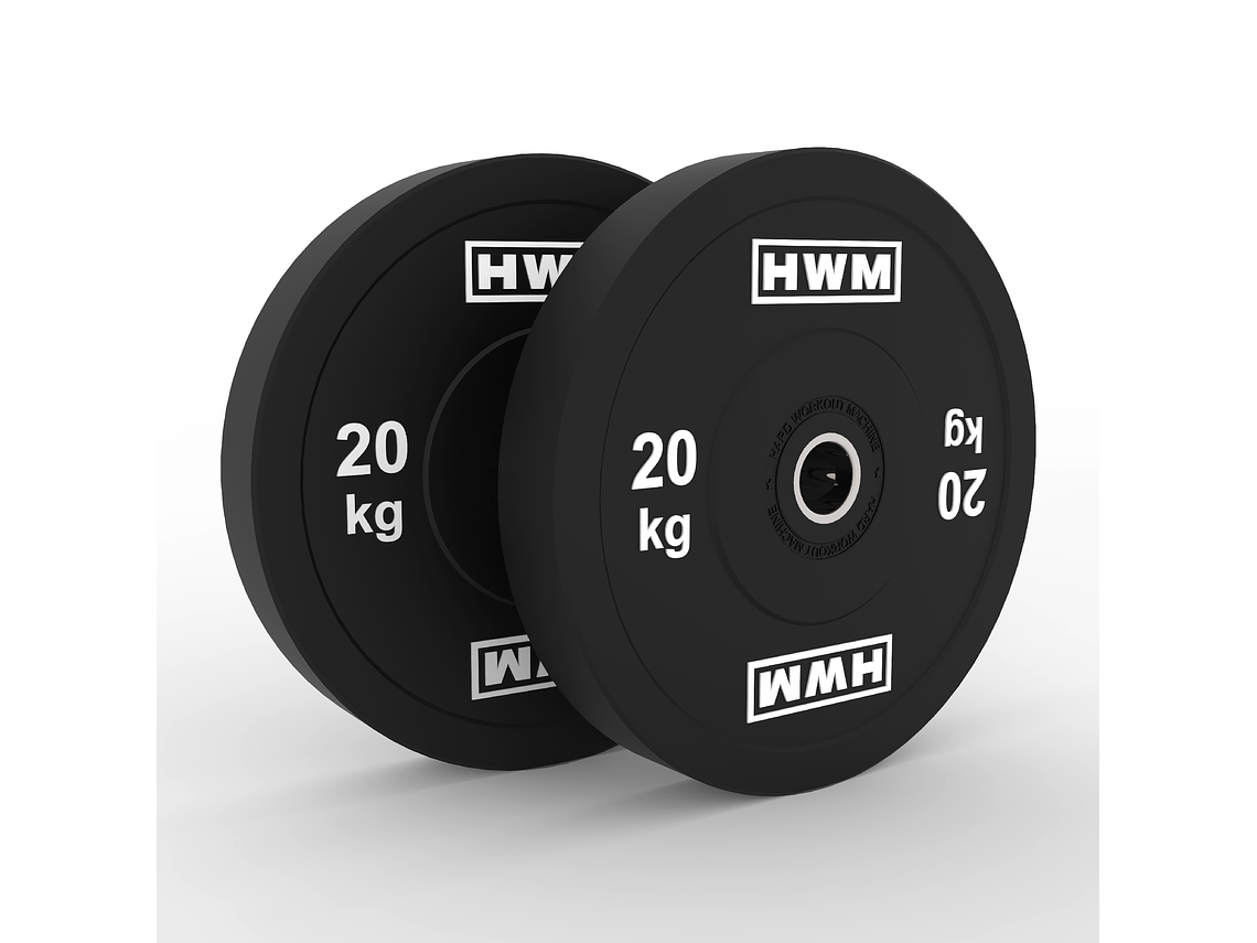 Par Bumper Plates Classic Black 20kg | HWM® 1