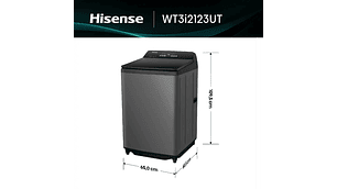 LAVADORA CARGA SUPERIOR HISENSE WT3I2123UT 21KG GRIS