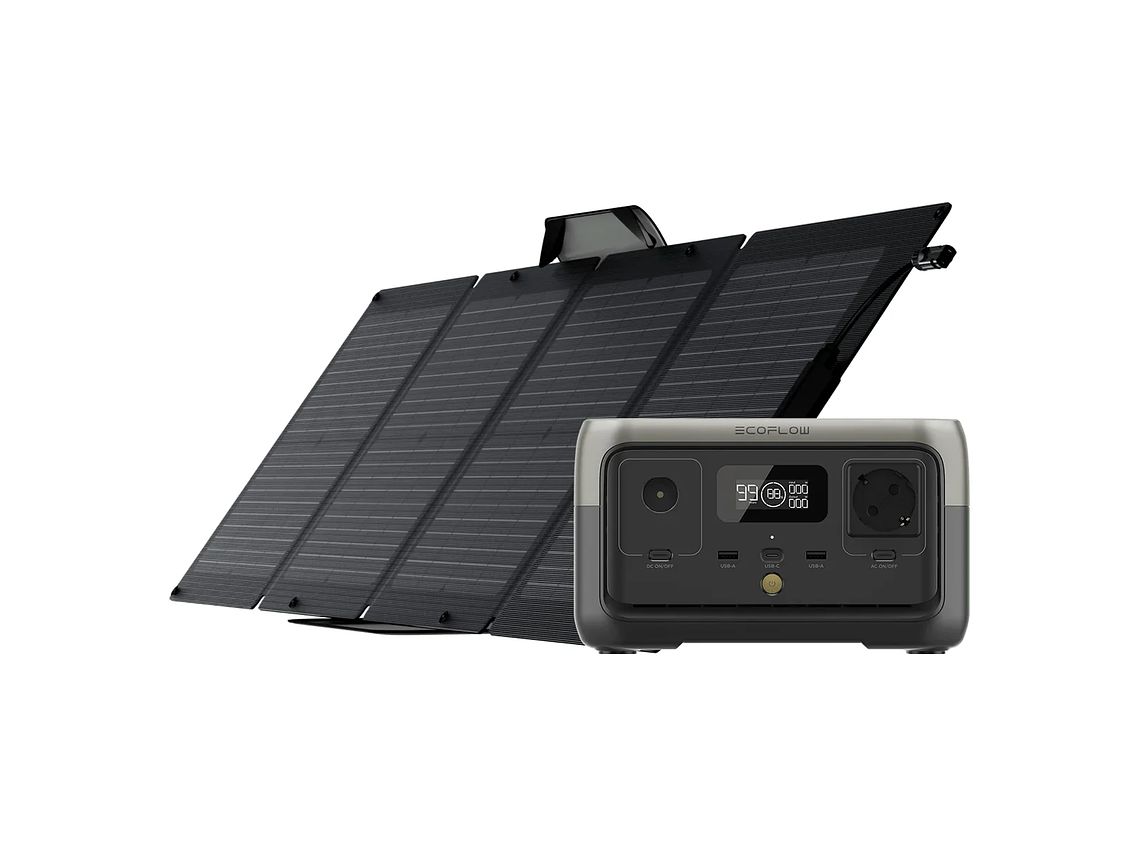 ECOFLOW GENERADOR RIVER 2 300W + PANEL SOLAR 110W 1