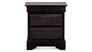 VELADOR CIC MIRO MADERA 2 CAJONES NEGRO