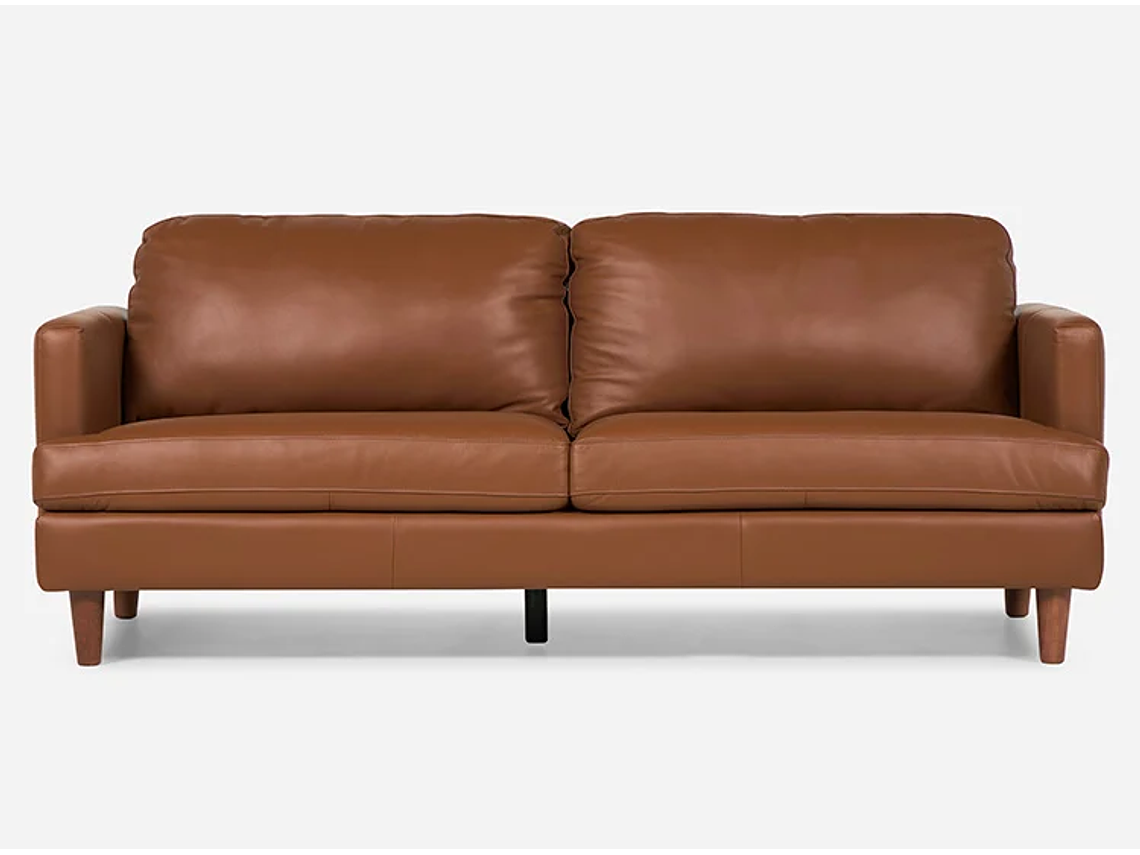 SOFÁ ROSEN WELLS 3 CUERPOS CUERO CAFÉ 1