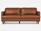 SOFÁ ROSEN WELLS 3 CUERPOS CUERO CAFÉ - Miniatura 1