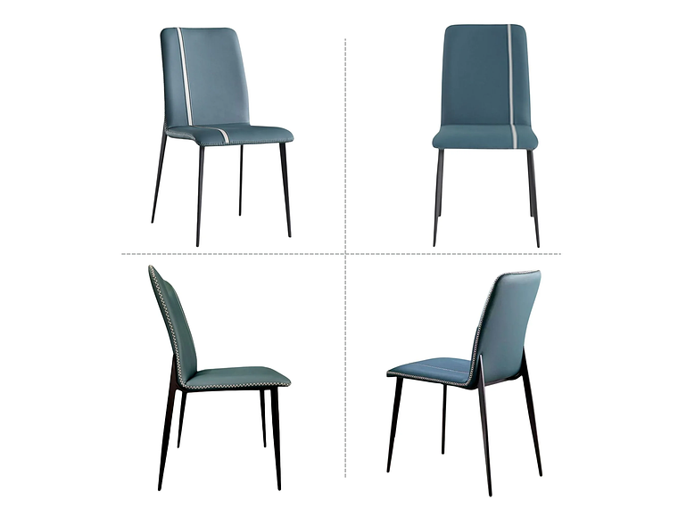 SILLA DE COMEDOR PORTAL CENTER CAPITONE 4 CUERPOS PACK X4 1