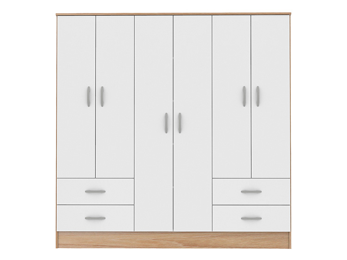 CLOSET CIC MAIPO OLMO BLANCO 6P 4C 1