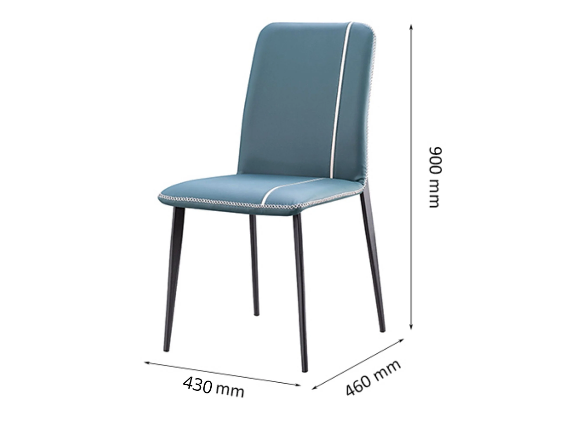 SILLA DE COMEDOR PORTAL CENTER CAPITONE 4 CUERPOS PACK X4 2