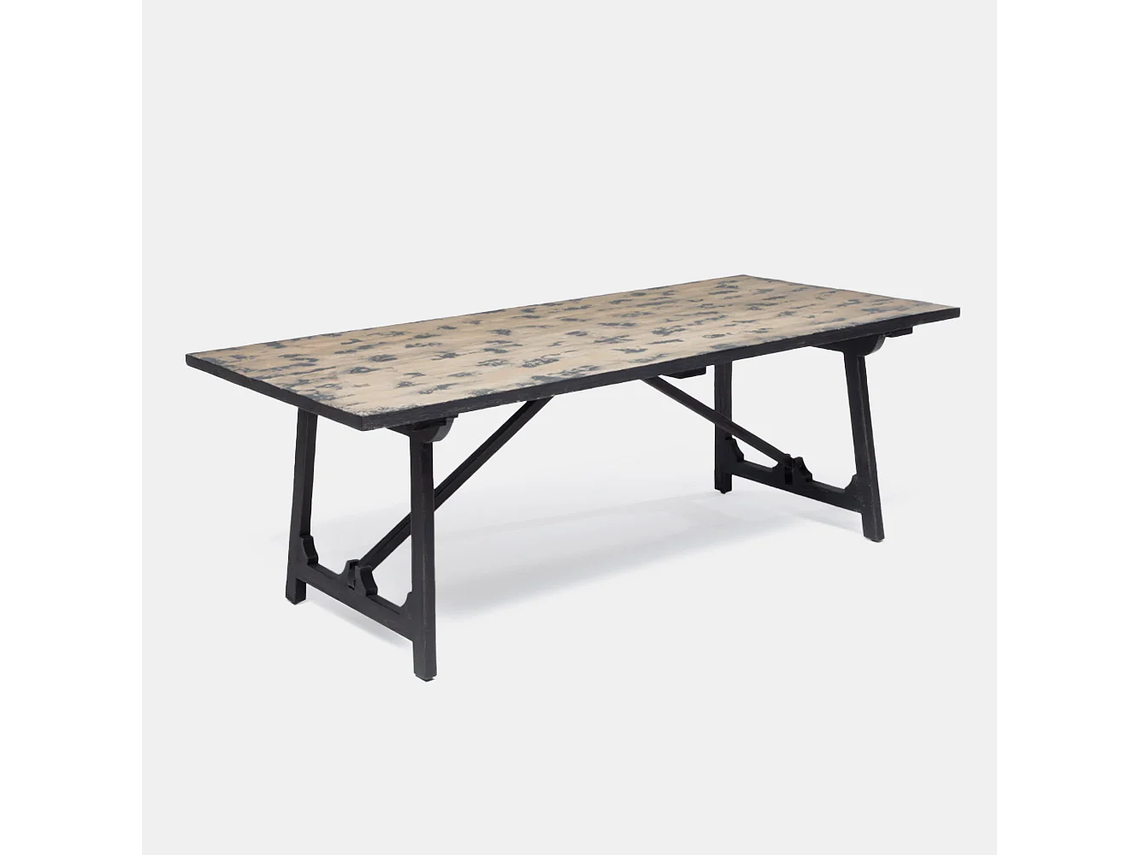 MESA COMEDOR MILK INDIAN NATURAL STAIN 3