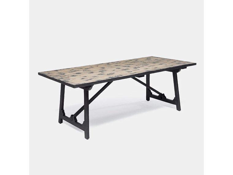 MESA COMEDOR MILK INDIAN NATURAL STAIN 3