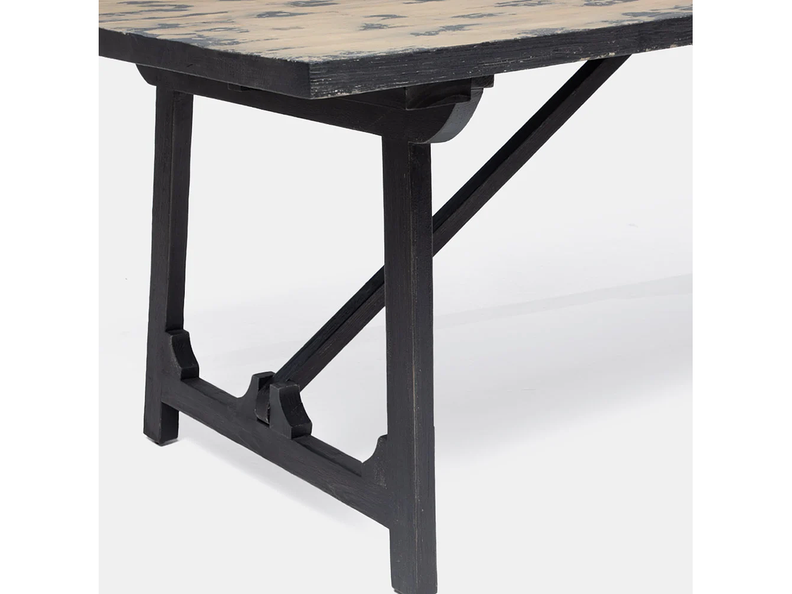 MESA COMEDOR MILK INDIAN NATURAL STAIN 4