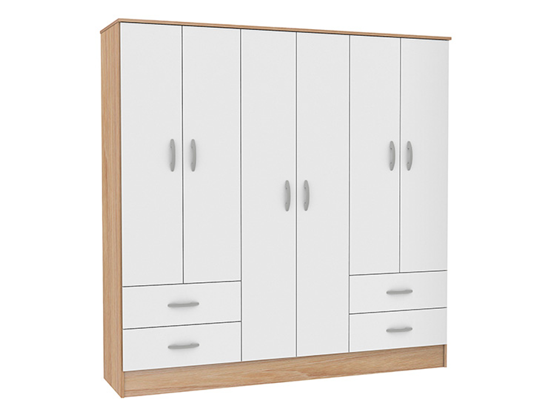 CLOSET CIC MAIPO OLMO BLANCO 6P 4C 4